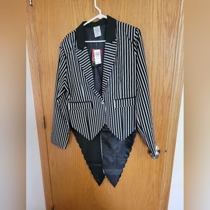 NWT Jack skellington pinstripe tailcoat 3X